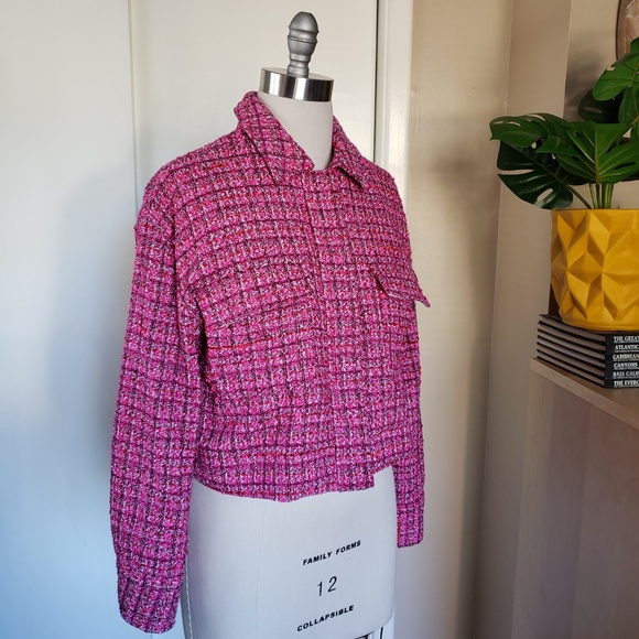 Rachel Zoe Tweed Jacket Size Medium! - Picture 1 of 16